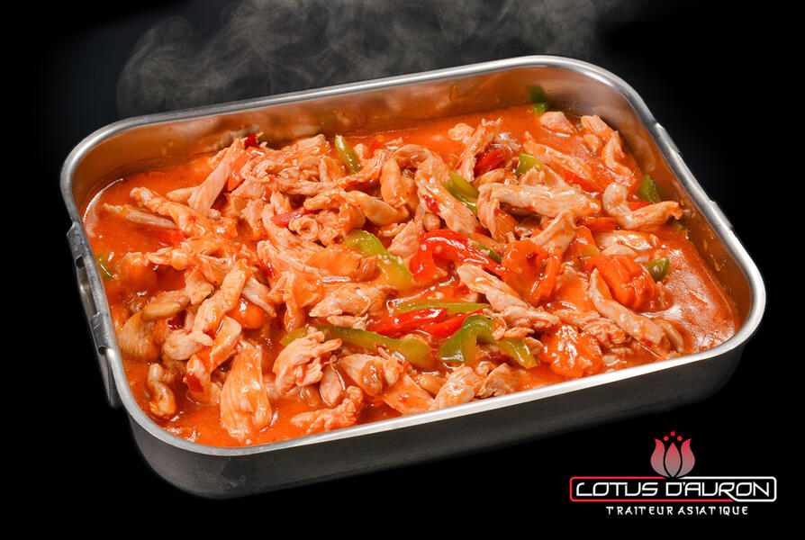 Plat de poulet Lotus d'Auron